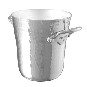 Mauviel 1830 Mauviel M'30 Hammered Aluminum Ice Bucket With Cast Stainless Steel Handles, 4.7-In Mauviel M'30 Hammered Aluminum Ice Bucket With Cast Stainless Steel Handles, 4.7-In - Mauviel USA