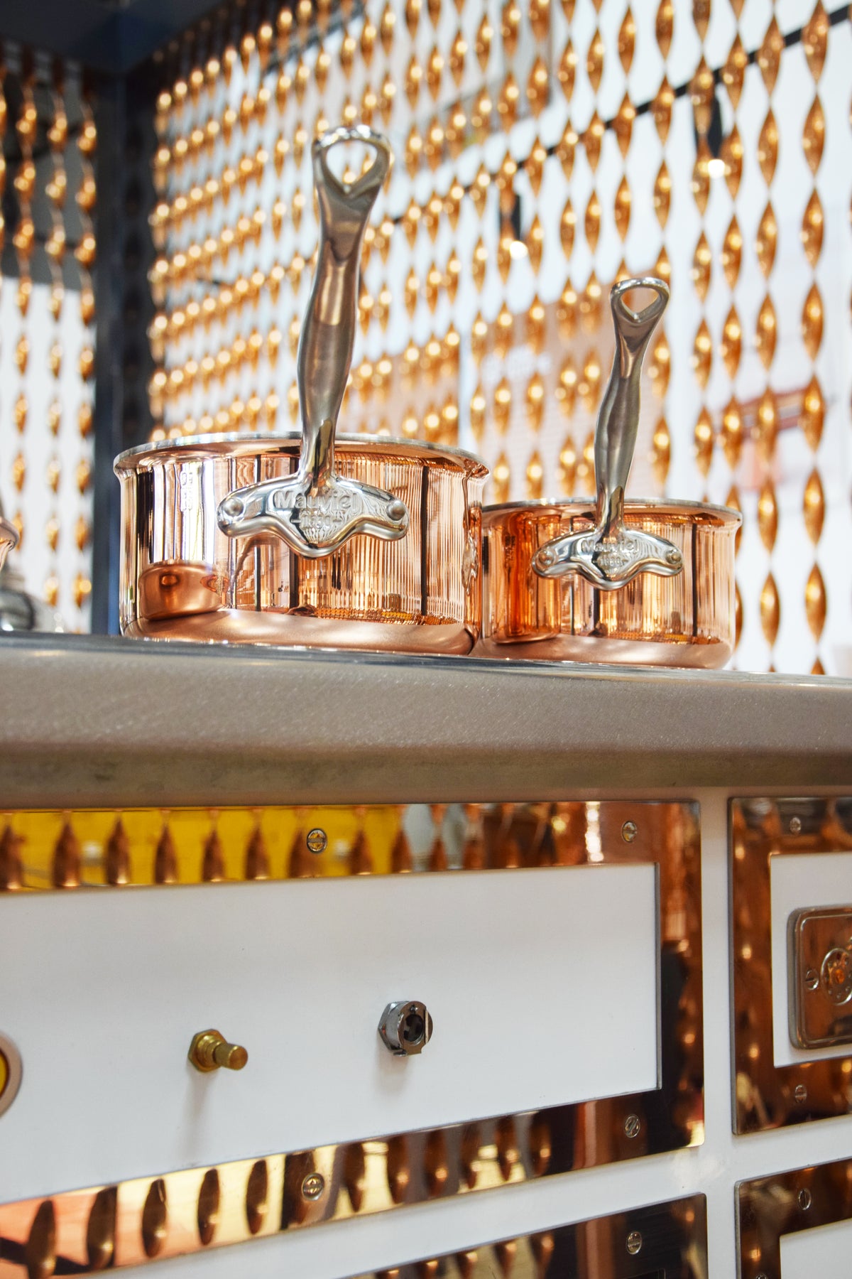 Copper saucepans at the Mauviel manufacture