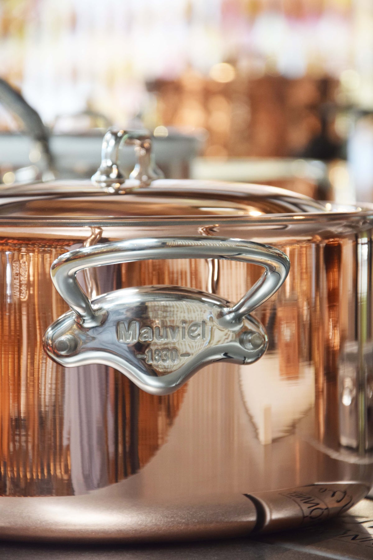 Copper stewpan at the Mauviel manufacture