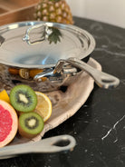 Mauviel M'COOK 5-Ply Chef Pan With lid, Cast Stainless Steel Handle - Mauviel1830