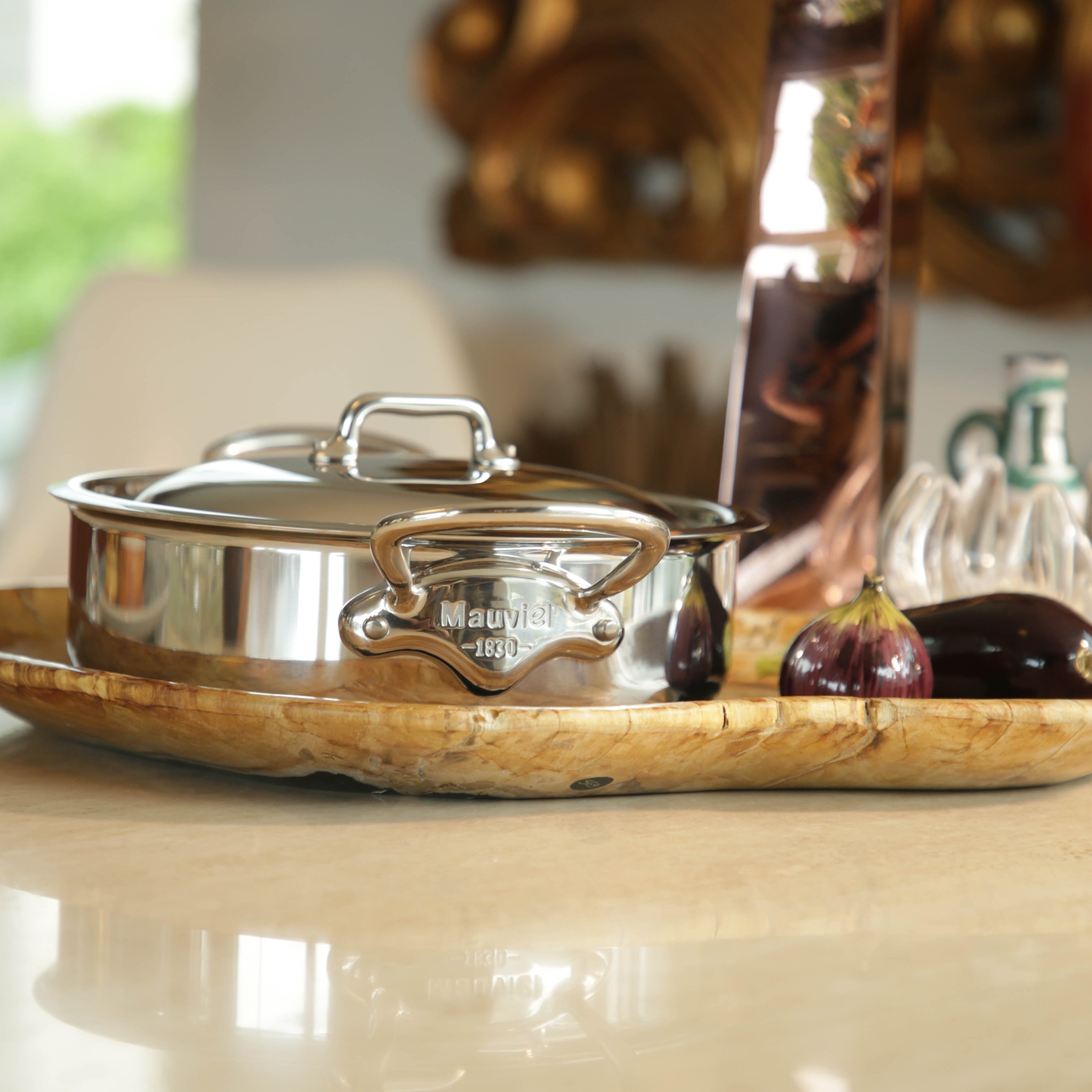 Mauviel M'URBAN 4 Tri-Ply Rondeau With Lid, 3.2-Qt – Mauviel1830