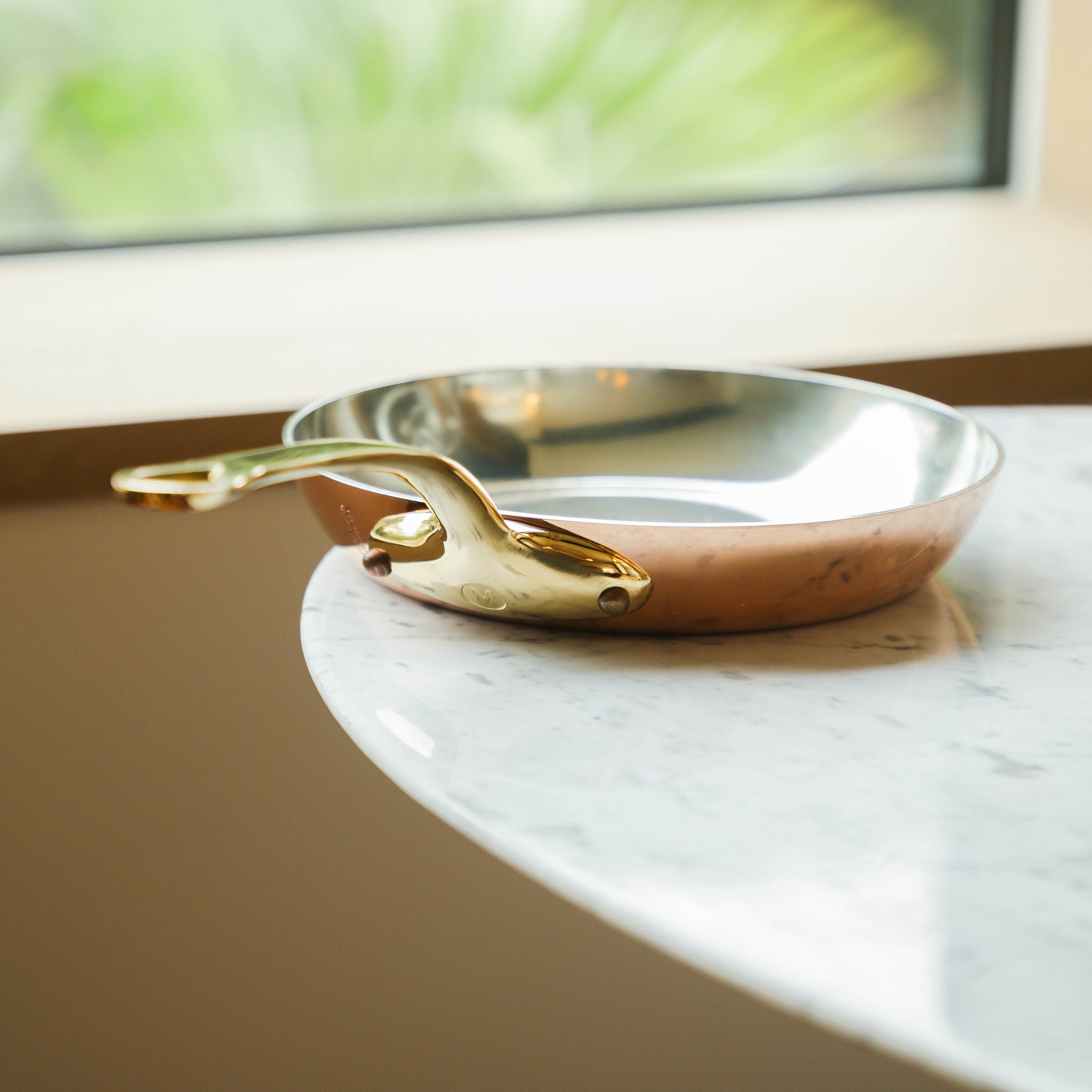 Mauviel M'Heritage M'250 B Copper Frying Pan With Brass Handle