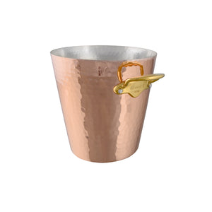 Mauviel M'30 Hammered Copper Champagne Bucket with Bronze Handles, 4.8-Qt - Mauviel USA