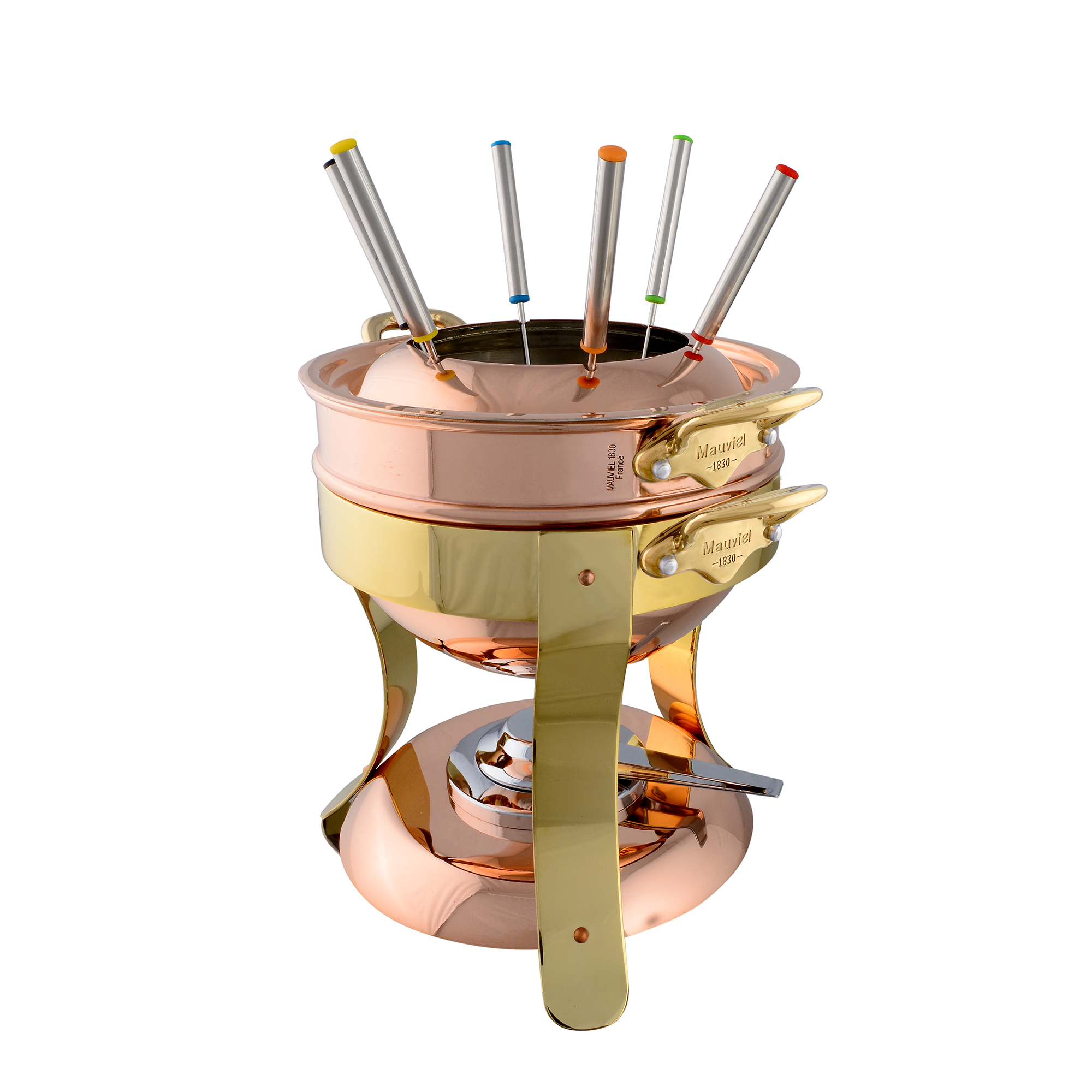 Mauviel M'TRADITION Copper Fondue Set - Mauviel USA