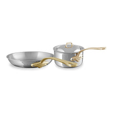 Mauviel 1830 Mauviel M'COOK B 5-Ply Polished Stainless Steel Sauce Pan With Lid 3.4-qt and Frying Pan 10.2-in Bundle Mauviel M'COOK B 5-Ply Polished Stainless Steel Sauce Pan With Lid 3.4-qt and Frying Pan 10.2-in Bundle - Mauviel USA