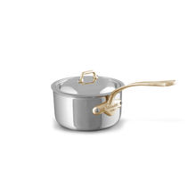 Mauviel 1830 Mauviel M'COOK B 5-Ply Polished Stainless Steel Sauce Pan With Lid 3.4-qt and Frying Pan 10.2-in Bundle Mauviel M'COOK B 5-Ply Polished Stainless Steel Sauce Pan With Lid 3.4-qt and Frying Pan 10.2-in Bundle - Mauviel USA