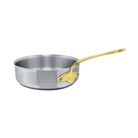 Mauviel M'COOK B 5-Ply Saute Pan With Lid, Brass Handle - Mauviel1830