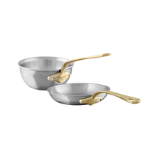 Mauviel Mauviel M'COOK B 5-Ply 2-Piece Cookware Set With Brass Handles Mauviel M'COOK B 5-Ply 2-Piece Cookware Set With Brass Handles - Mauviel1830