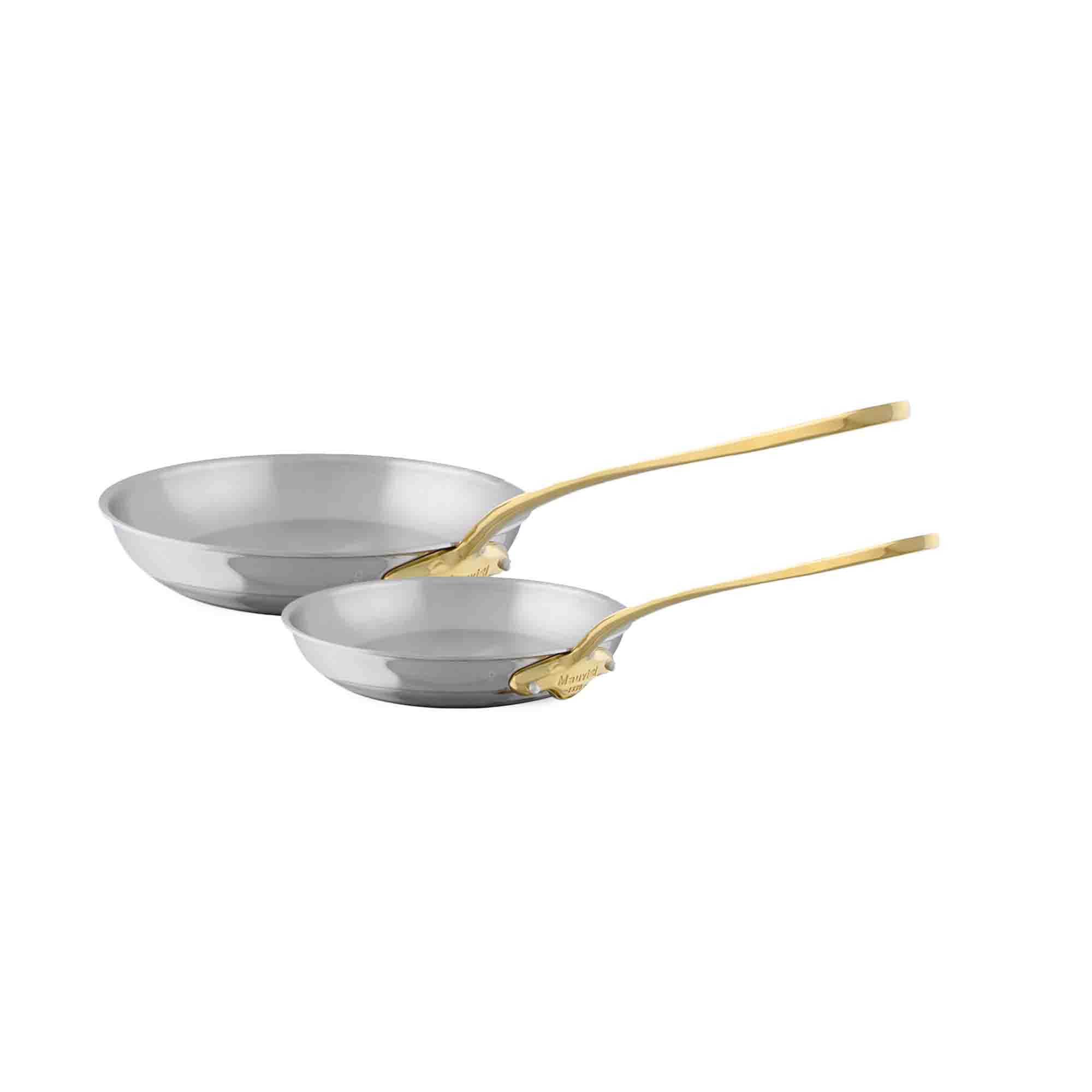 Mauviel 1830 M'COOK B 2-Piece Frying Pan Set, 9.4 & 7.9-In