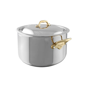Mauviel 1830 Mauviel M'COOK B Stewpan With Lid, Bronze Handles, 9.2-Qt Mauviel M'COOK B Stewpan With Lid, Bronze Handles, 9.2-Qt - Mauviel USA