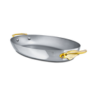 Mauviel M'COOK B 5-Ply Oval Pan With Brass Handles - Mauviel1830