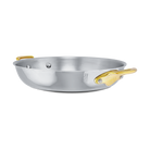 Mauviel M'COOK B 5-Ply Round Gratin Pan With Brass Handles - Mauviel1830