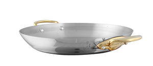 Mauviel 1830 Mauviel M'COOK B 5-Ply Round Gratin Pan With Brass Handles, 4.7-In Mauviel M'COOK BZ Round Pan With Bronze Handles, 4.7-In - Mauviel USA