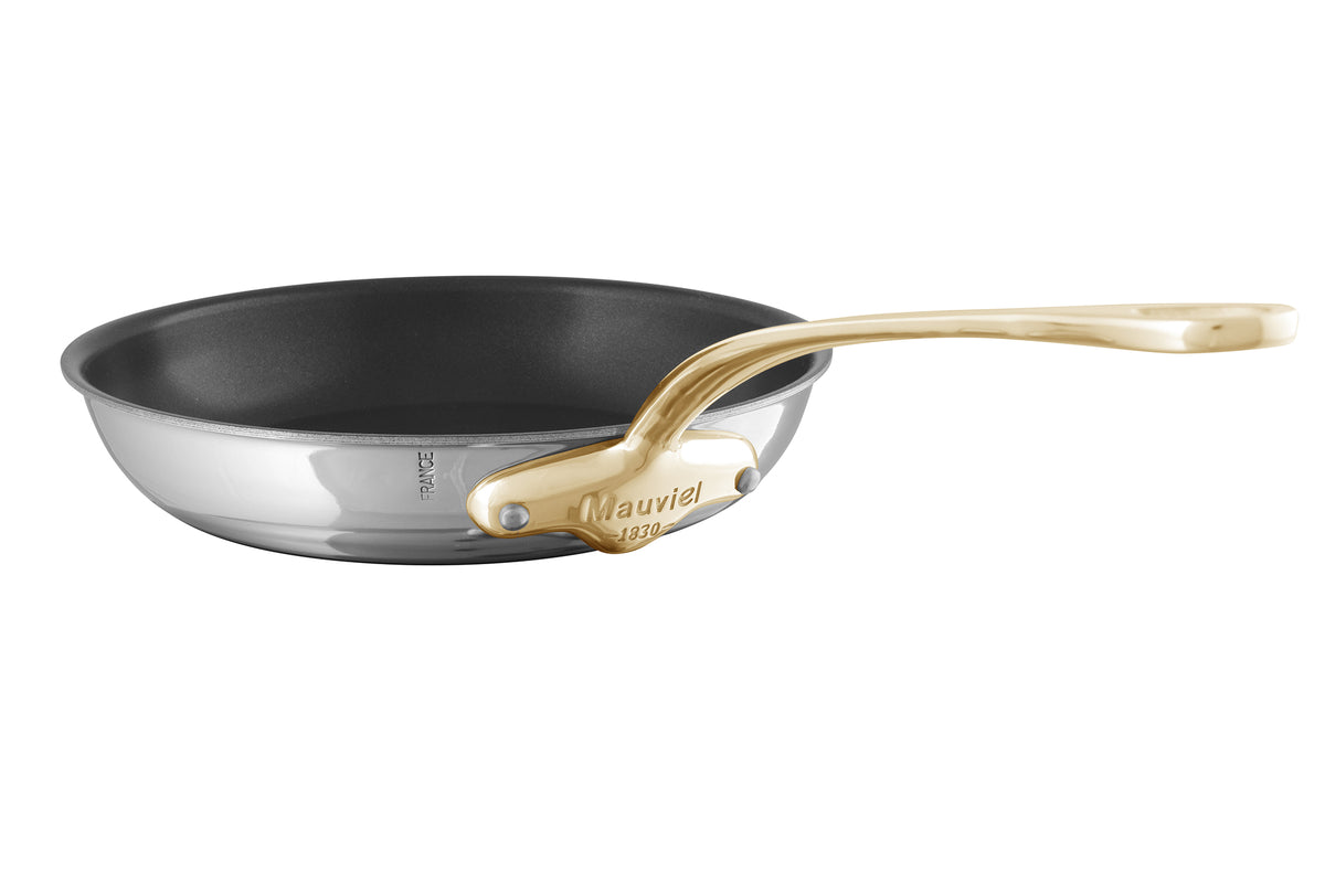 Mauviel M'COOK B Nonstick Frying Pan With Brass Handle, 11.8-In