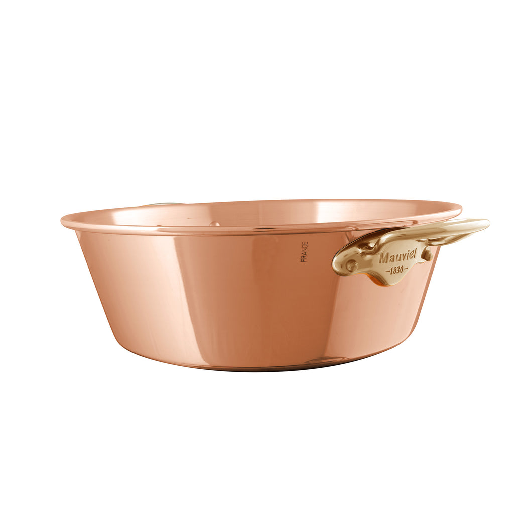 Mauviel M'PASSION Copper Jam Pan With Brass Handles, 9.4-Qt - Mauviel1830
