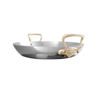 Mauviel M'ELITE B Hammered 5-Ply Paella Pan With Brass Handles - Mauviel1830