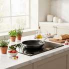 Mauviel M'ELITE B Hammered 5-Ply Nonstick Frying Pan With Brass Handle - Mauviel1830