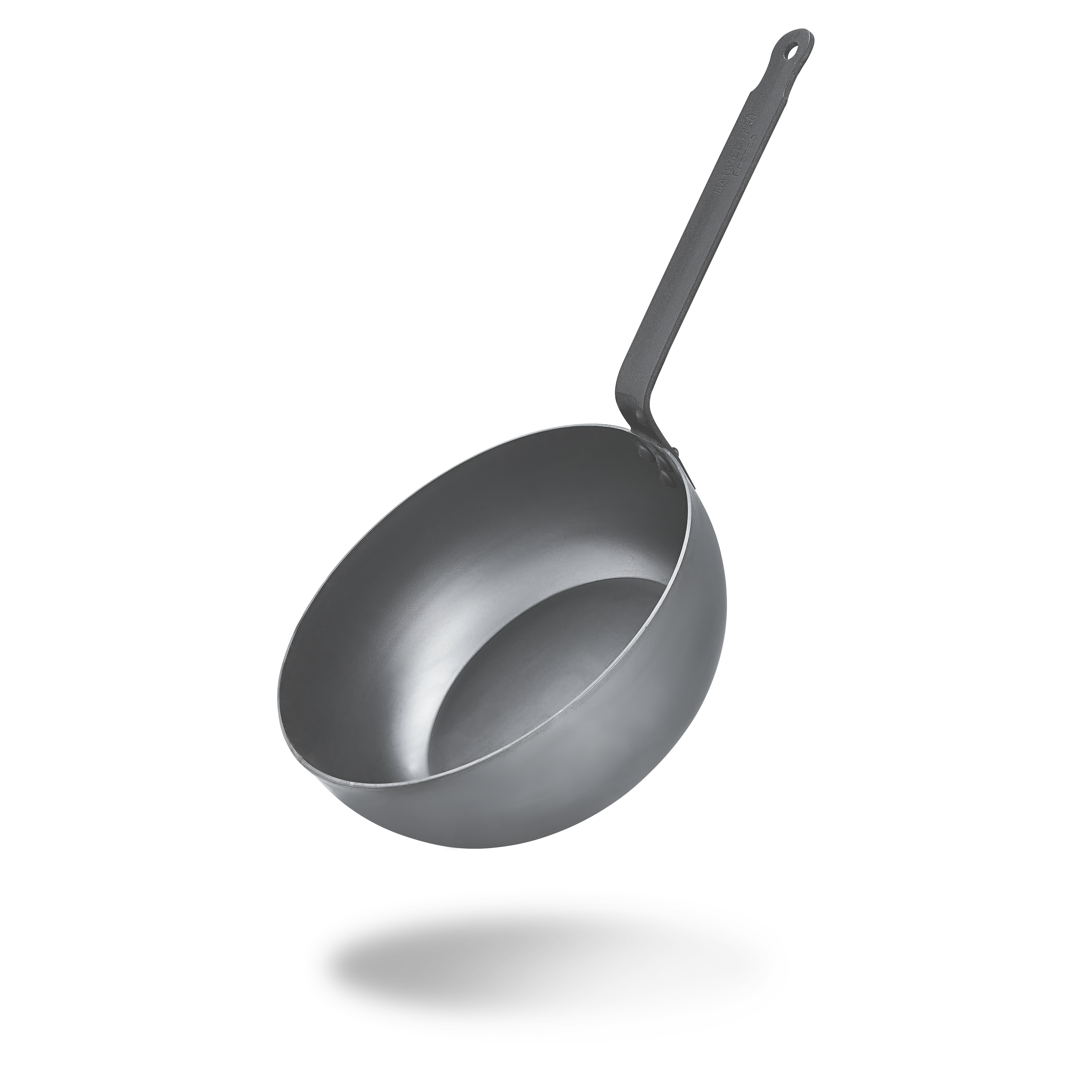 Mauviel M'STEEL Black Carbon Steel Chef Pan With Iron Handle - Mauviel1830