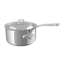 Mauviel Mauviel M'COOK 5-Ply Sauce Pan With Lid, Cast Stainless Steel Handle, 1.2-Qt Mauviel M'COOK 5-Ply Sauce Pan With Lid, Cast Stainless Steel Handle, 1.2-Qt