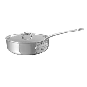 Mauviel M'URBAN 3 Saute Pan With Lid, Cast Stainless Steel Handle, 3.4-Qt - Mauviel1830