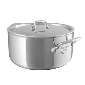 Mauviel M'URBAN 3 Stewpan With Lid, Cast Stainless Steel Handles, 3.4-Qt - Mauviel1830