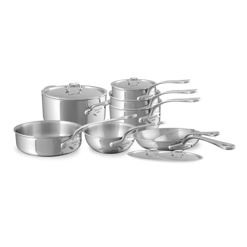 Mauviel M'URBAN 4 Tri-Ply 12-Piece Cookware Set With Cast Stainless Steel Handles