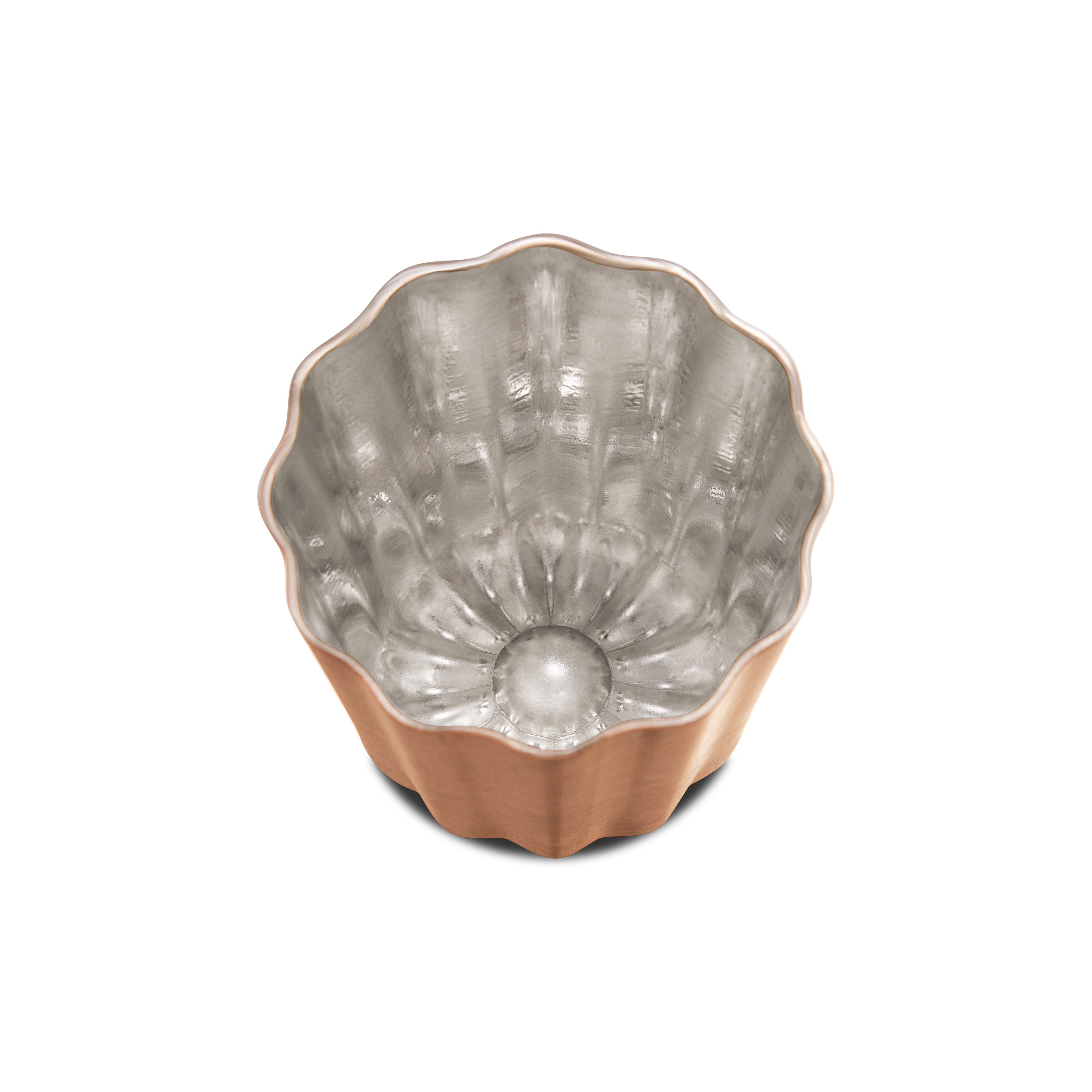 Mauviel M'PASSION copper canele mold set with four tinned copper molds for baking traditional caneles