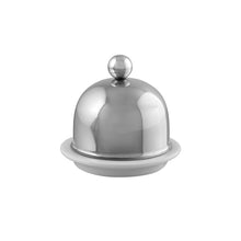 Mauviel Mauviel M'Minis Stainless Steel Porcelain Butter Dish Mauviel M'Minis Stainless Steel Porcelain Butter Dish - Mauviel1830