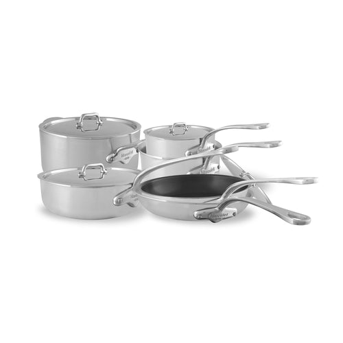 Mauviel M'URBAN 3 10-Piece Cookware Set With Cast Stainless Steel Handles - Mauviel1830