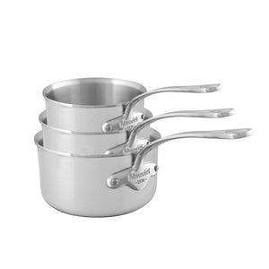Mauviel M'URBAN 3-Piece Sauce Pan Set With Cast Stainless Steel Handles - Mauviel1830