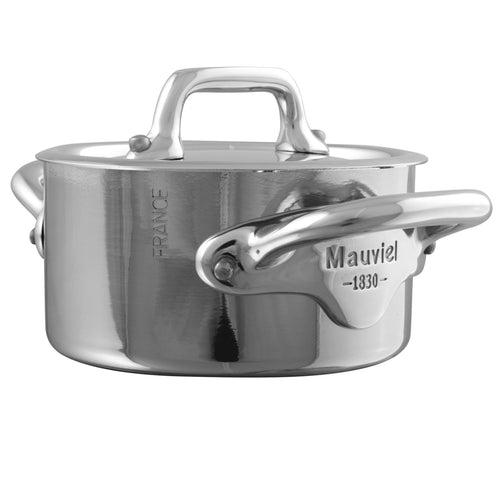 Mauviel M'MINIS Stainless Steel Stewpan With Lid, 3.54-In - Mauviel USA
