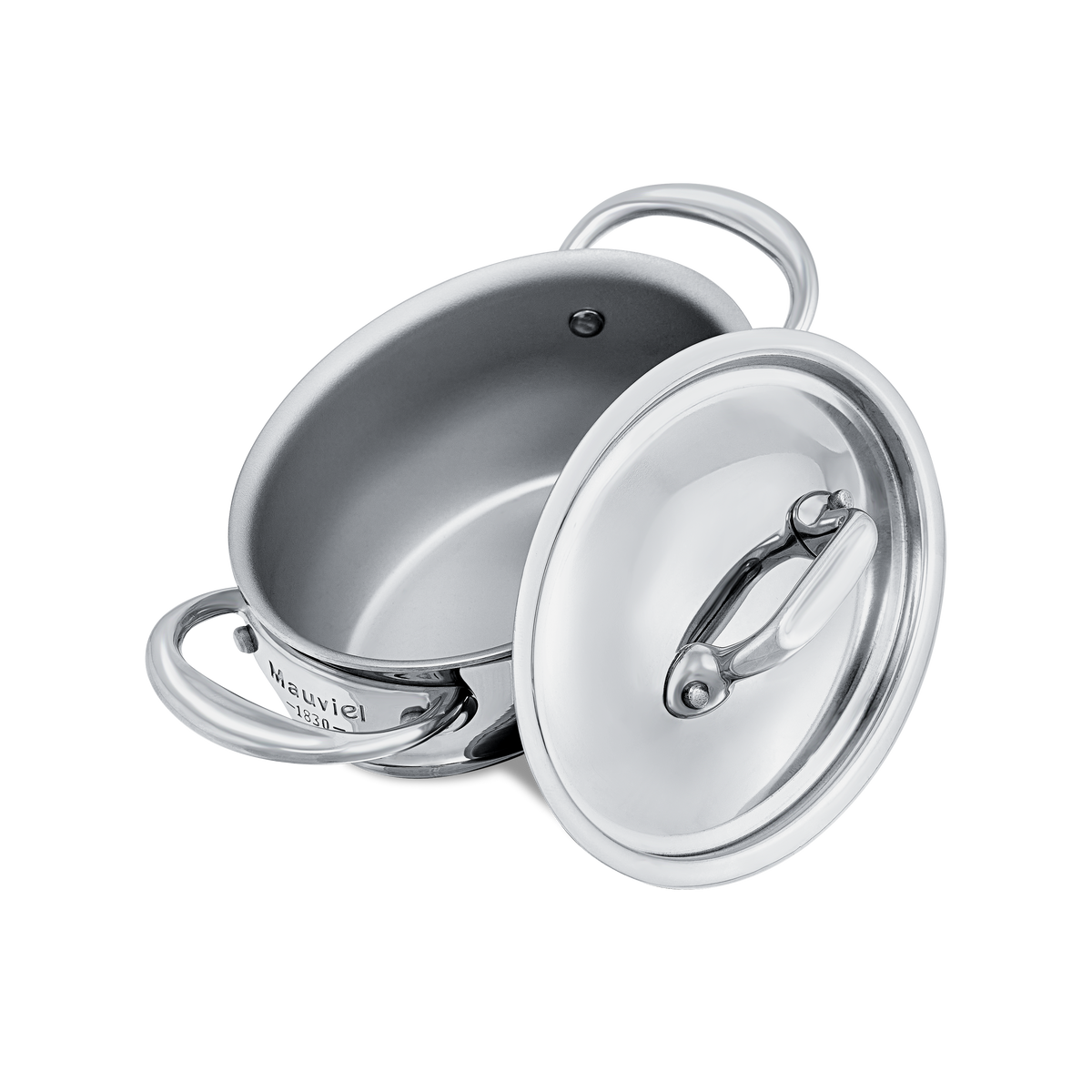 Mauviel 1830 M'MINIS Stainless Steel Oval Stewpan, 0.42-Qt Mauviel 1830 M'MINIS Stainless Steel Oval Stewpan, 0.42-Qt