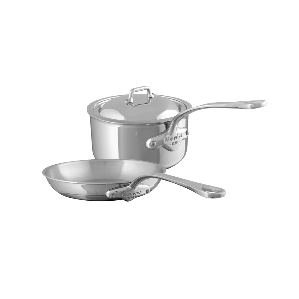 Mauviel M'COOK 5-Ply Fry Pan and Sauce Pan Set