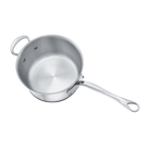 Mauviel M'COOK 5-Ply Sauce Pan With Helper Handle, Cast Stainless Steel Handle - Mauviel1830