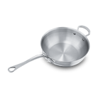 Mauviel M'COOK 5-Ply Chef Pan With Helper Handle, Cast Stainless Steel Handle, 3.8-Qt - Mauviel1830
