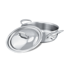 Mauviel M'COOK 5-Ply Rondeau With Lid, Cast Stainless Steel Handle - Mauviel1830