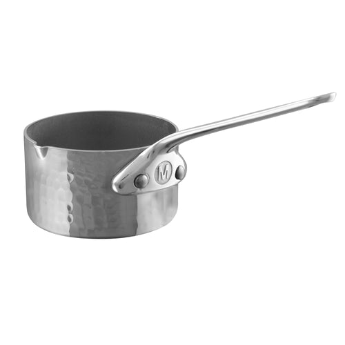 Mauviel M'MINIS Hammered Sauce Pan With Stainless Steel Handle, 0.2-Qt - Mauviel USA