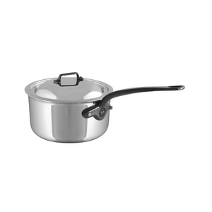 Mauviel 1830 Mauviel M'COOK CI Sauce Pan With Lid, Cast Iron Handle, 3.4-Qt Mauviel M'COOK CI Sauce Pan With Lid, Cast Iron Handle, 3.4-Qt - Mauviel USA