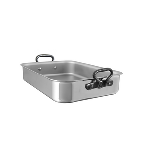 Mauviel 1830 Mauviel M'COOK CI Roasting Pan With Cast Iron Handles, 13.7 x 9.8-In Mauviel M'COOK CI Roasting Pan With Cast Iron Handles, 13.7 x 9.8-In - Mauviel USA