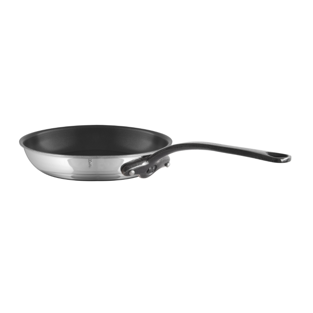 Mauviel M'COOK CI Nonstick Frying Pan With Cast Iron Handle, 7.9-In - Mauviel USA