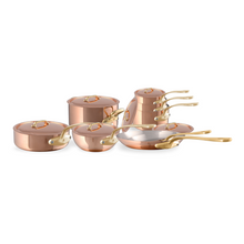 Mauviel Mauviel M'Heritage M'200 B 14-Piece Copper Cookware Set With Brass Handles Mauviel M'Heritage M200B 14-Piece Cookware Set With Bronze Handles - Mauviel USA