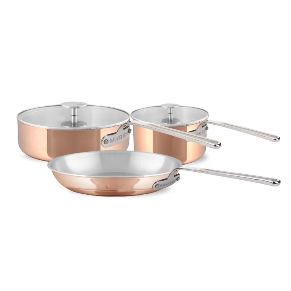 Mauviel M'TRIPLY S 360 Copper 5-Piece Cookware Set With Stainless Steel Handles - Mauviel USA