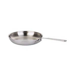 Mauviel M'Inox 360 Tri-Ply Brushed Stainless Steel Frying Pan With Stainless Steel Handle, 11.8-In - Mauviel USA