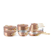Mauviel Mauviel M'Heritage M'200 B 16-Piece Cookware Set With Brass Handles Mauviel M'Heritage M200B 16-Piece Cookware Set With Bronze Handles - Mauviel USA