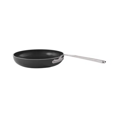 Mauviel M'Stone 360 Hard Anodized Nonstick Round Frying Pan With Glass Lid, Stainless Steel Handle, 8-in - Mauviel USA