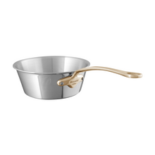 Mauviel Mauviel M'COOK B 5-Ply Splayed Saute Pan With Brass Handle, 1.2-Qt Mauviel M'COOK BZ 5-Ply Splayed Saute Pan With Bronze Handle, 1.2-Qt - Mauviel USA