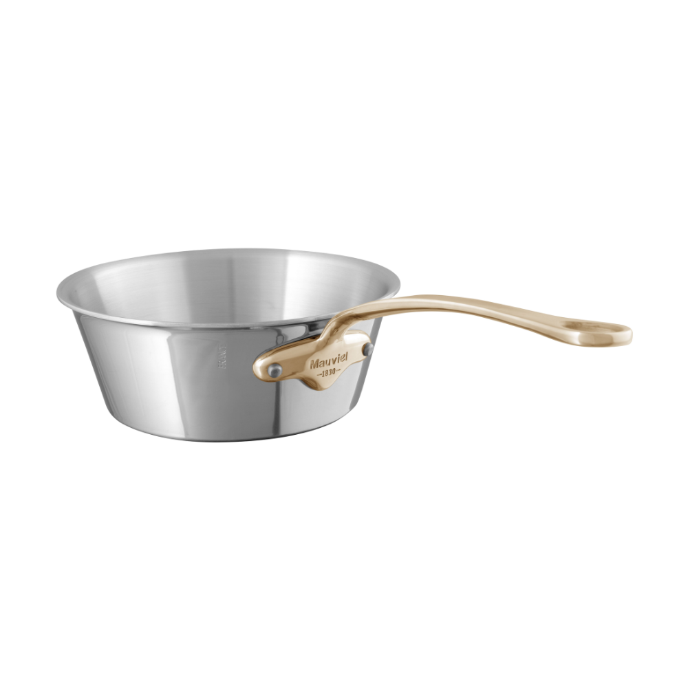Mauviel M'COOK BZ 5-Ply Splayed Saute Pan With Bronze Handle, 1.2-Qt - Mauviel USA