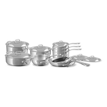 Mauviel Mauviel M'COOK 5-Ply 16-Piece Cookware Set With Cast Stainless Steel Handles Mauviel M'COOK 5-Ply 16-Piece Cookware Set With Cast Stainless Steel Handles - Mauviel USA