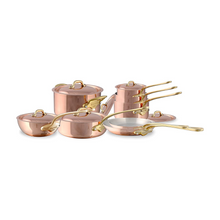 Mauviel 1830 Mauviel M'Heritage 150 B 14-Piece Copper Cookware Set With Brass Handles Mauviel M'150 B 14-Piece Cookware Set With Bronze Handles - Mauviel USA