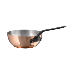 Mauviel M'Heritage M150CI Curved Splayed Saute Pan With Cast Iron Handle, 2.1-Qt - Mauviel USA